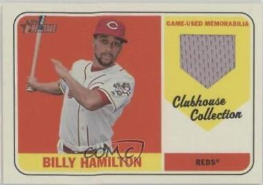Billy Hamilton #BH Baseball Cards 2018 Topps Heritage Clubhouse Collection Relics