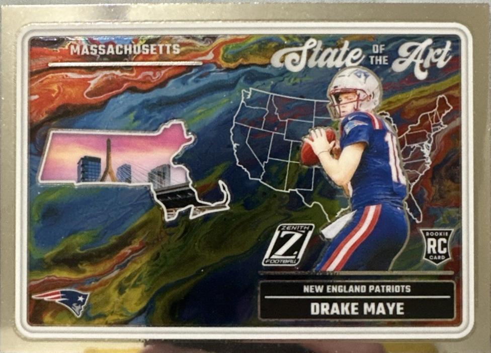 Drake Maye #18 Football Cards 2024 Panini Zenith State of the Art