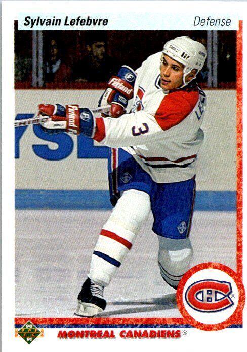Sylvain Lefebvre #421 Hockey Cards 1990 Upper Deck