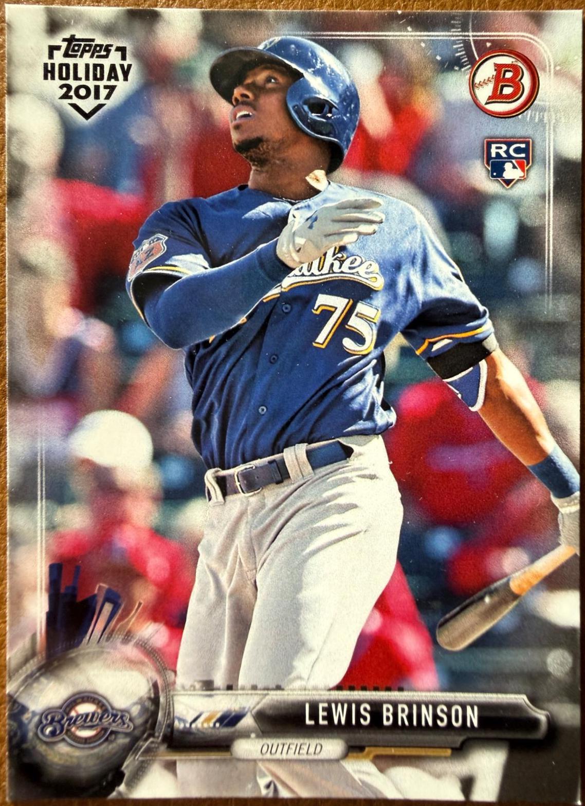 Lewis Brinson #TH-LB 2017 Topps Holiday Bowman Baseball