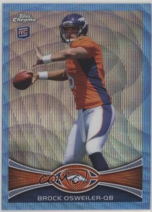 Brock Osweiler #BW210 2012 Topps Chrome Blue Wave Refractor Football