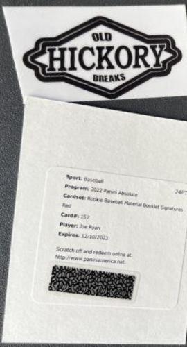 Joe Ryan [Material Booklet Red Signature] #157