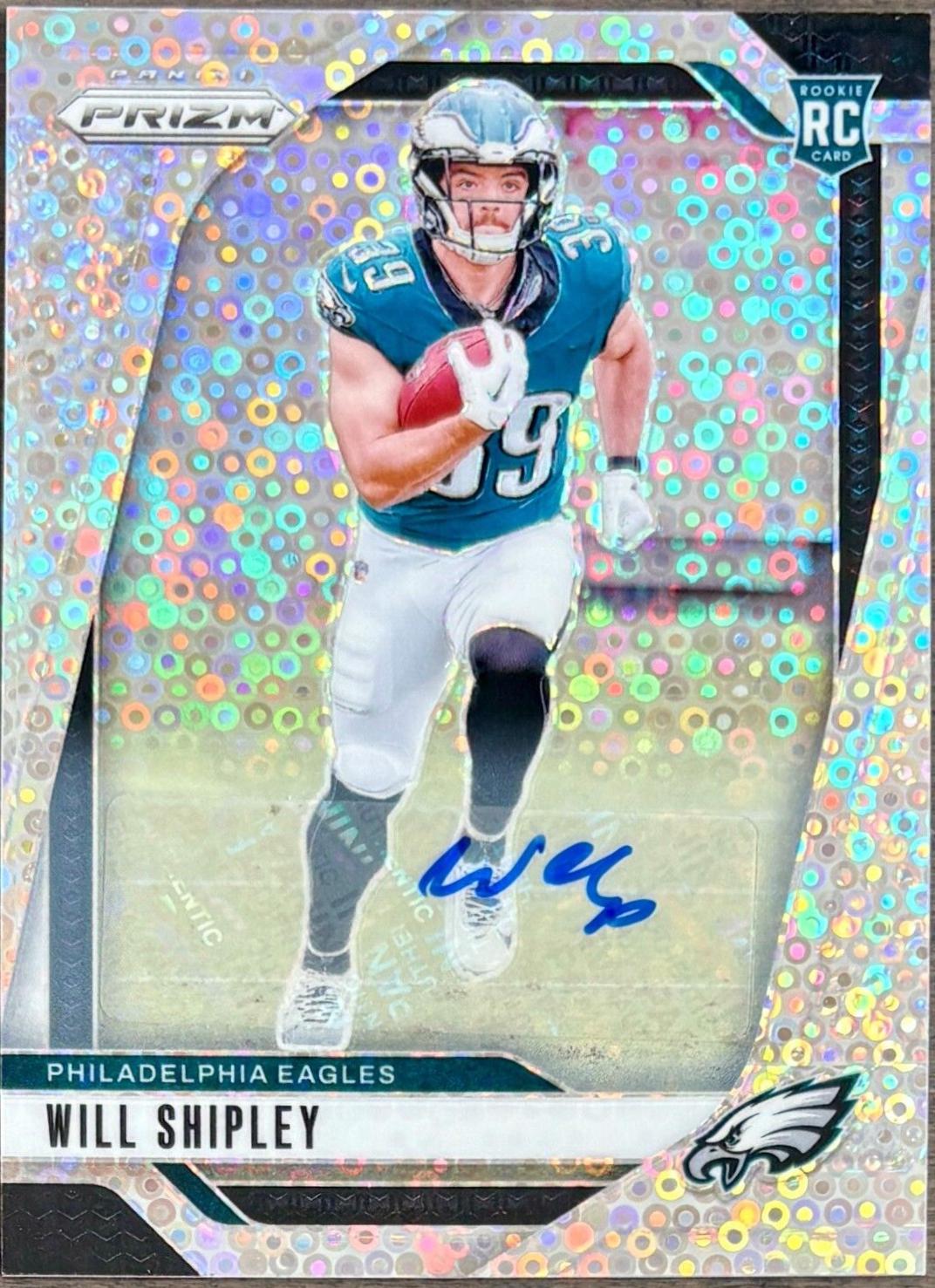 Will Shipley #397 2024 Panini Prizm Autograph Football