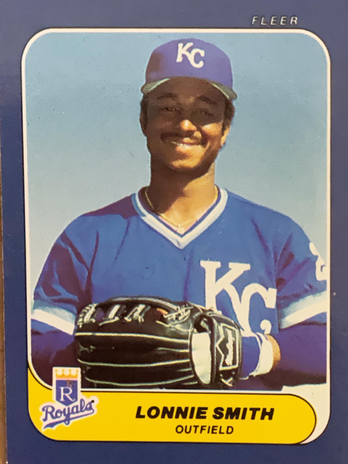 Lonnie Smith #4 Baseball Cards 1986 Fleer Mini
