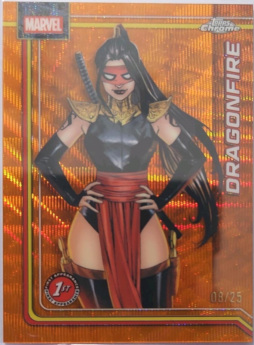 Dragonfire Orange Wave Refractor