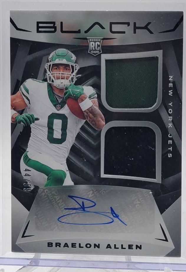Braelon Allen #110 Football Cards 2024 Panini Black Rookies Autograph
