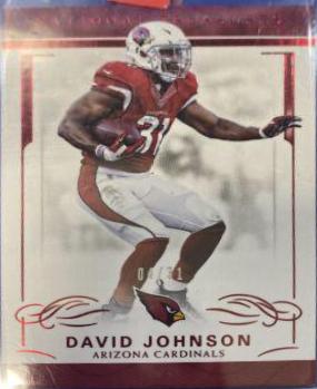David Johnson #2 Football Cards 2016 Panini National Treasures