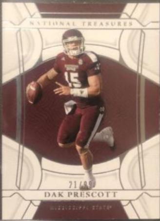 Dak Prescott #10 Football Cards 2022 Panini National Treasures Collegiate