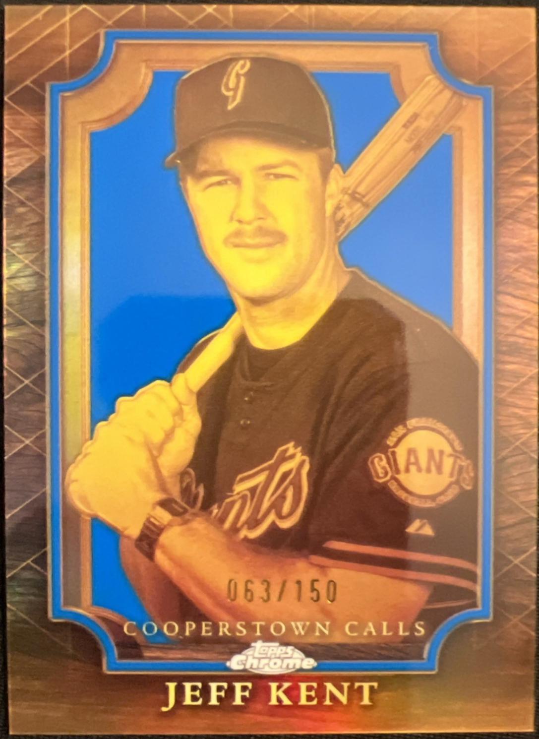 Jeff Kent #CC-3 2026 Topps Chrome Cooperstown Calls Blue Refractor Baseball