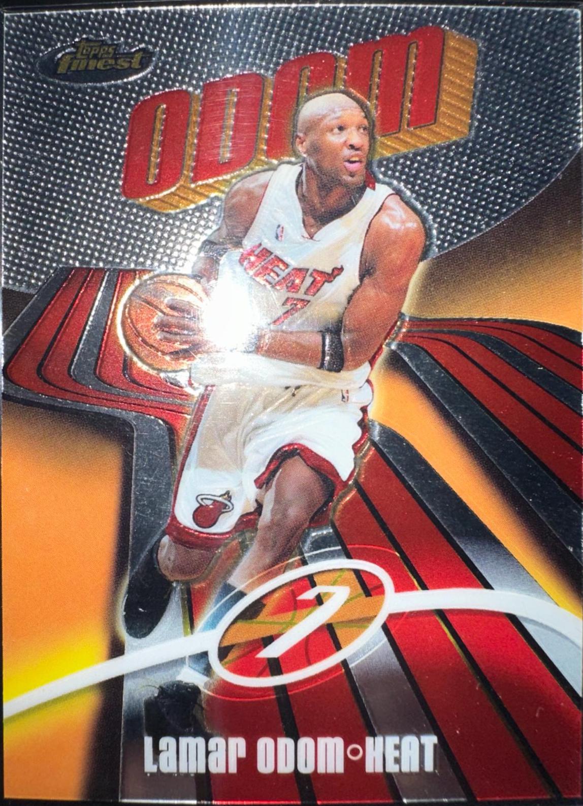 Lamar Odom #7 Basketball Cards 2003 Finest