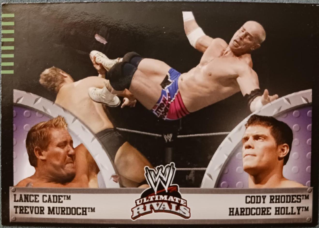 Lance Cade, Trevor Murdoch vs. Cody Rhodes, Hardcore Holly #29 Wrestling Cards 2008 Topps WWE Ultimate Rivals