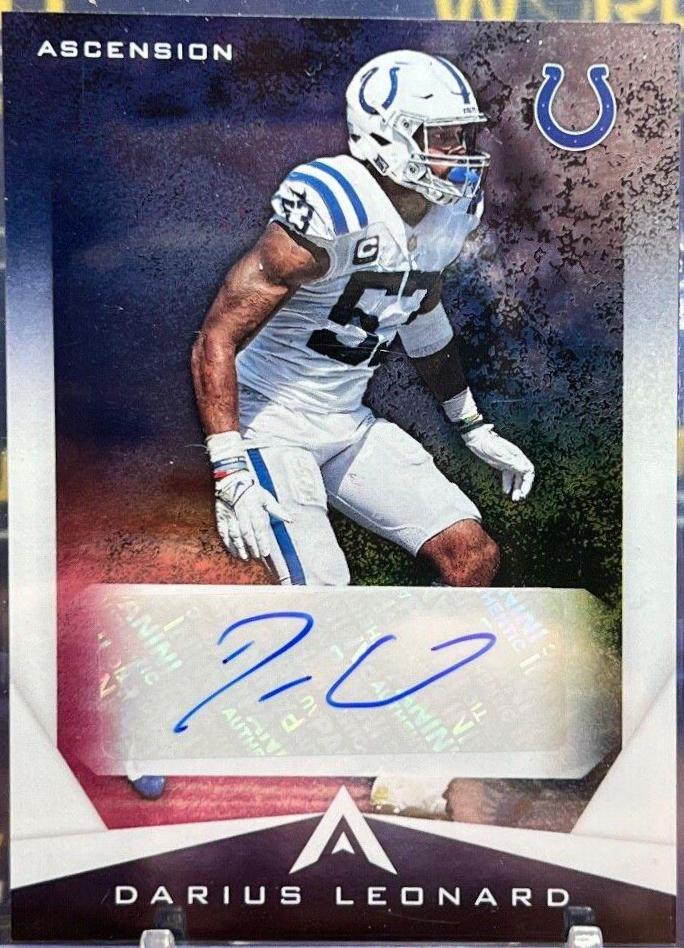 Darius Leonard #ASC-DLE 2021 Panini Chronicles Football Ascension Autographs