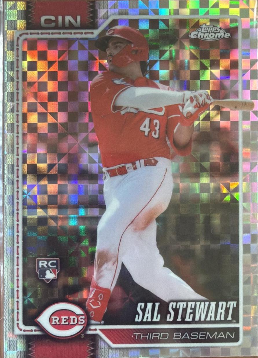 2026 Topps Chrome Sal Stewart [X-Fractor] #6 card