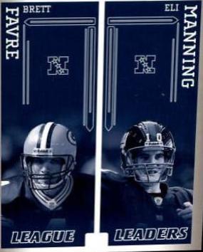 Brett Favre_Eli Manning #LL-1 Football Cards 2006 Playoff Prestige League Leaders