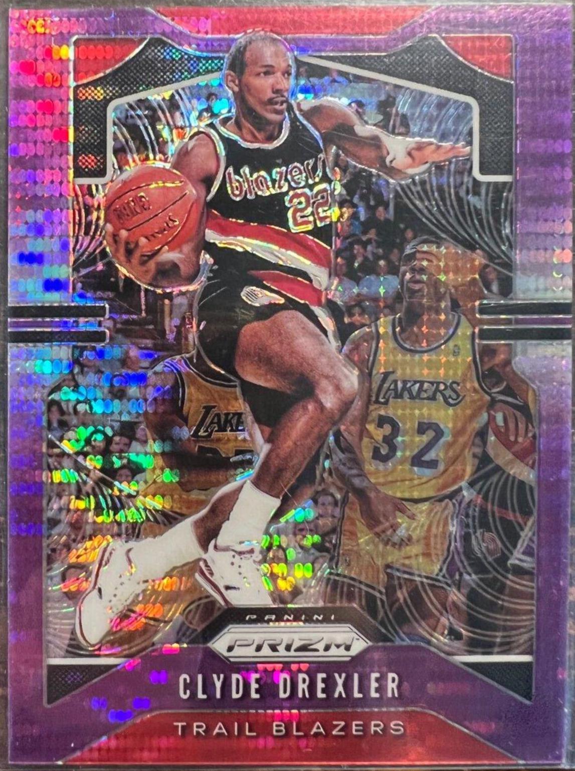 Clyde Drexler [Purple Pulsar] #23 Prices | 2019 Panini Prizm