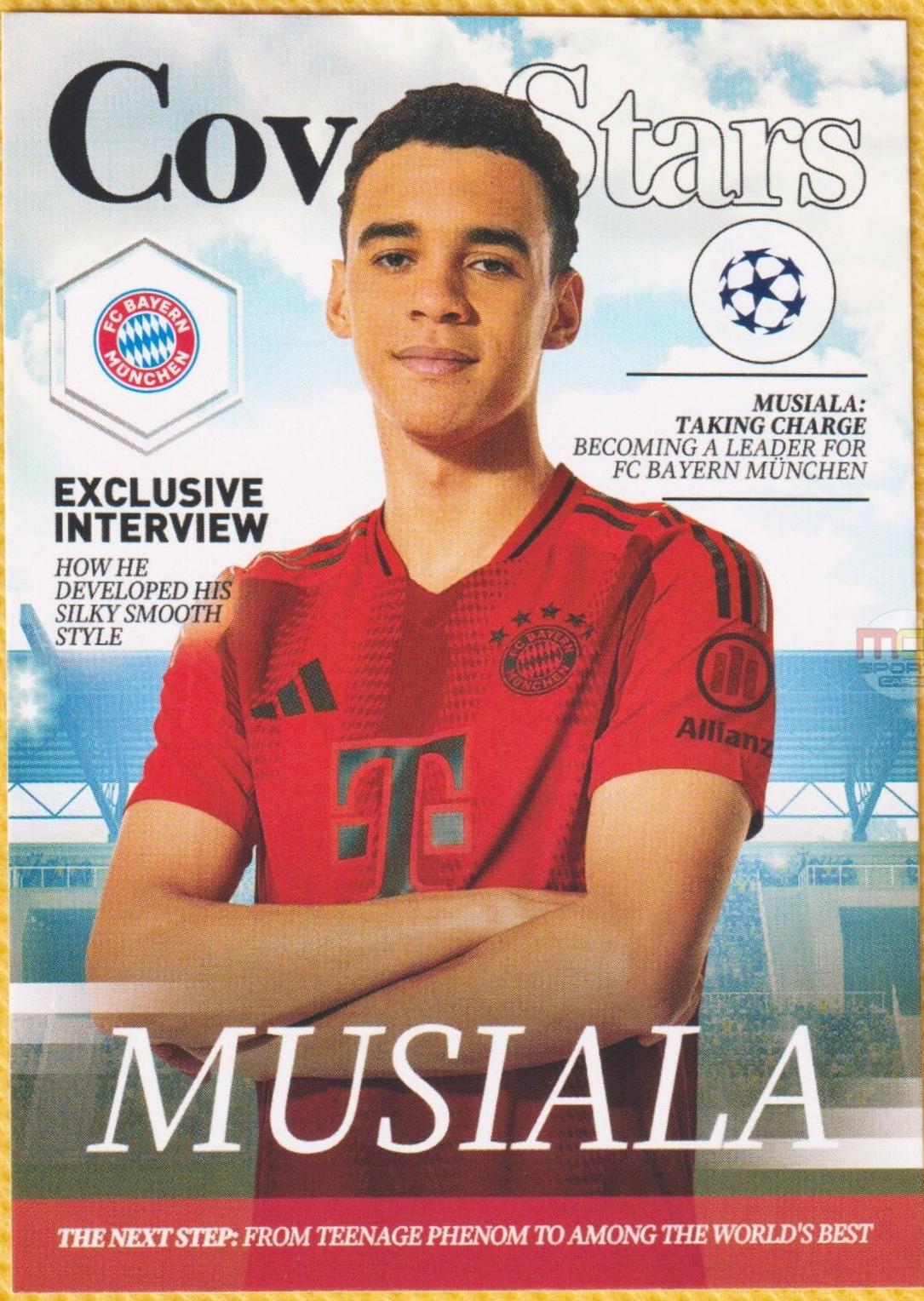Jamal Musiala #CS-3 Soccer Cards 2024 Topps UEFA Cover Stars