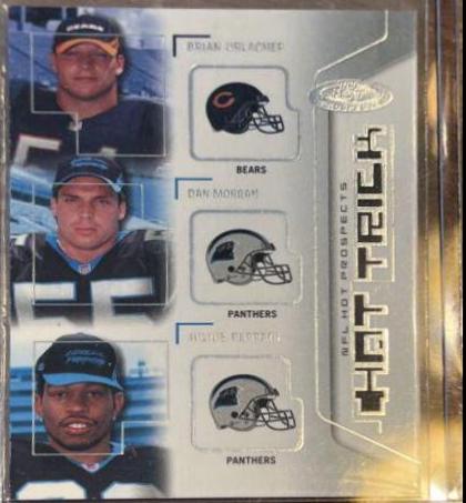 Urlacher Morgan Peppers #3 Football Cards 2002 Fleer Hot Prospects Hat Trick