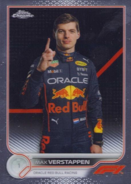 Max Verstappen #1 Racing Cards 2022 Topps Chrome Formula 1