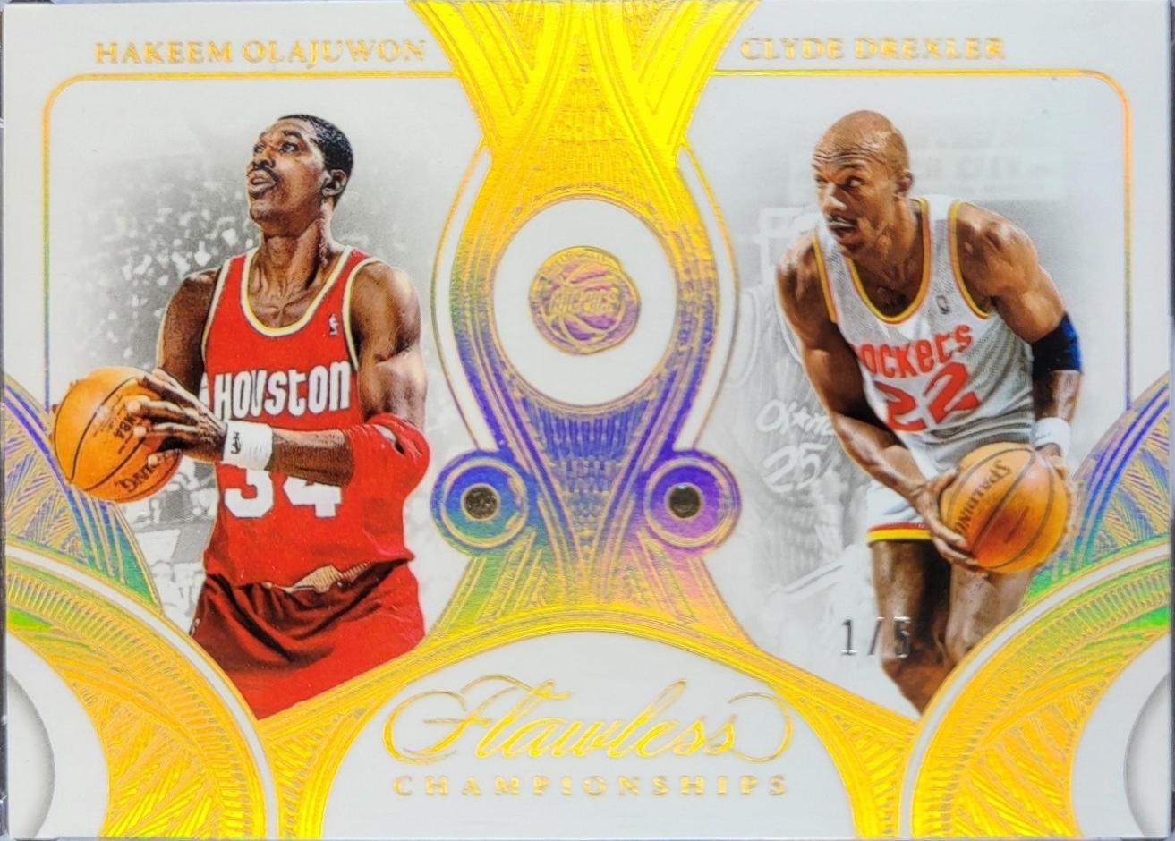 Hakeem Olajuwon/Clyde Drexler [Gold] #177 Prices | 2024 Panini 