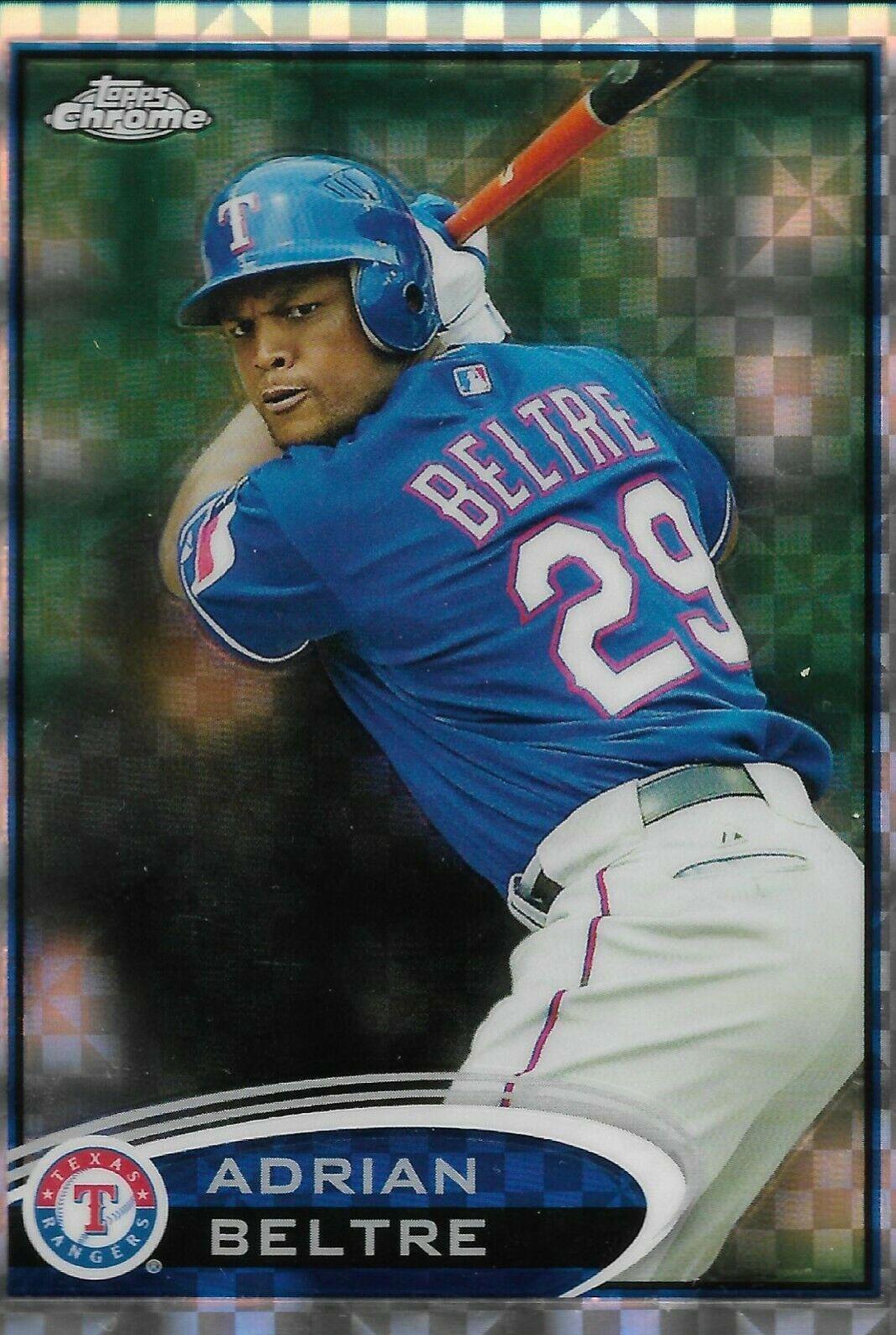 Adrian Beltre #132 2012 Topps Chrome Baseball