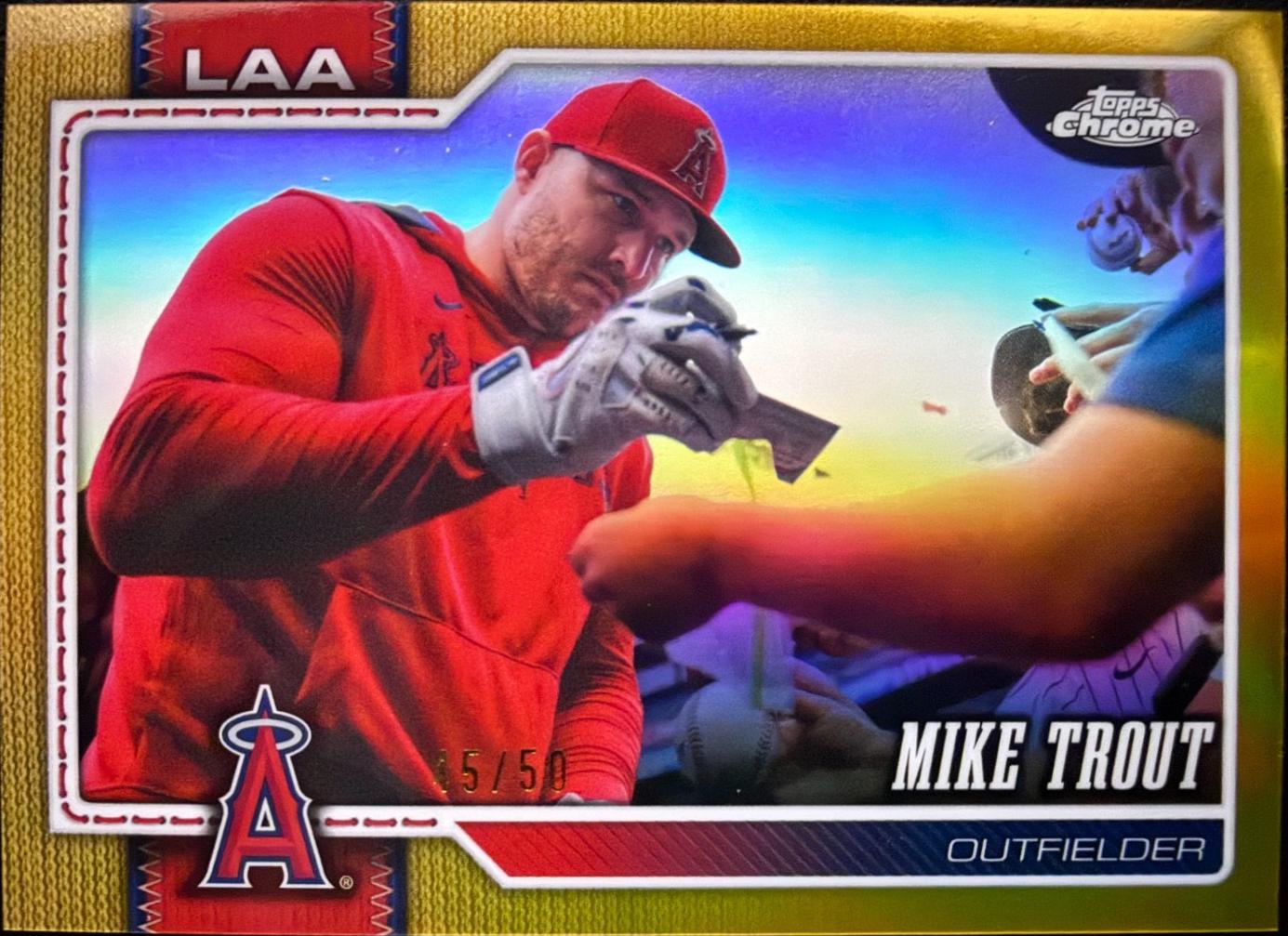 Mike Trout [Gold Image Variation] (2026 Topps Chrome)