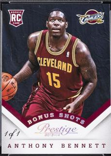 Anthony Bennett Bonus Shot Platinum 1/1