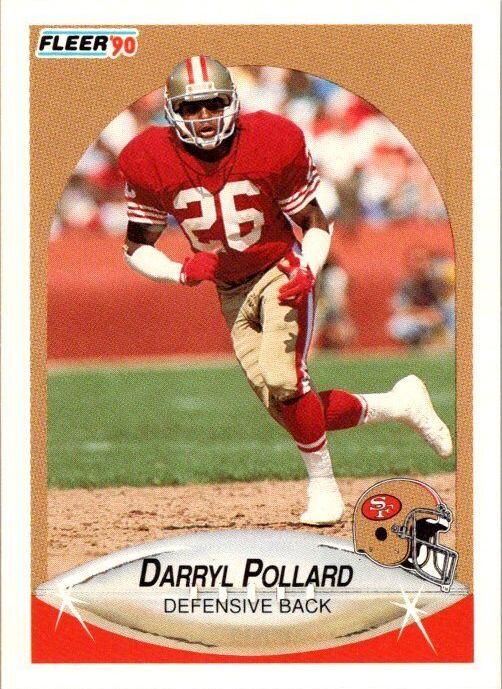 Darryl Pollard #U-50 Football Cards 1990 Fleer Update