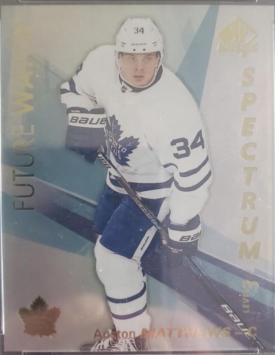 Auston Matthews #S-100 Hockey Cards 2016 SP Authentic Spectrum FX