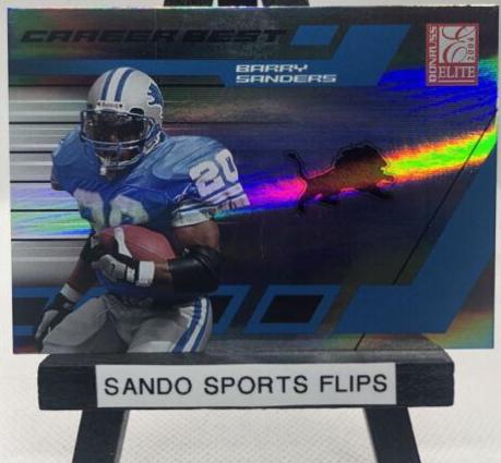 Barry Sanders #CB-1 Football Cards 2004 Panini Donruss Elite Career Best