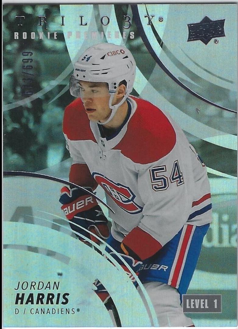 Jordan Harris #169 2022-23 Upper Deck Trilogy Hockey
