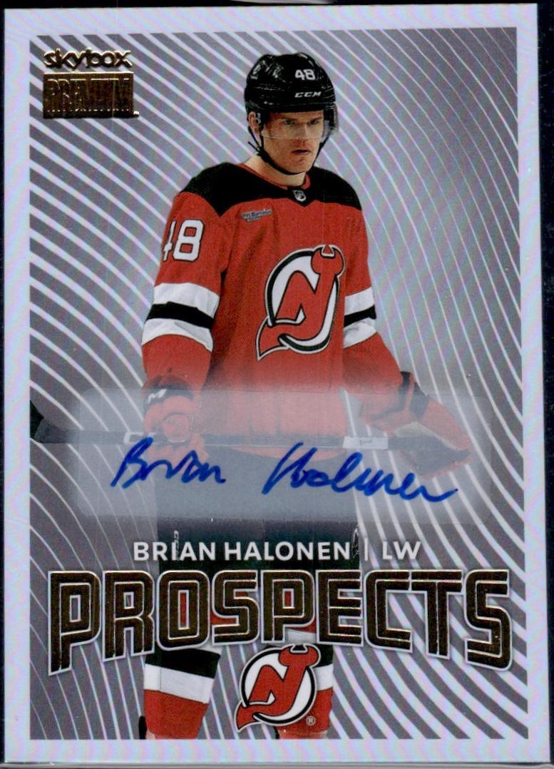 Brian Halonen #PP-24 Hockey Cards 2024 SkyBox Metal Universe Premium Prospects Autograph