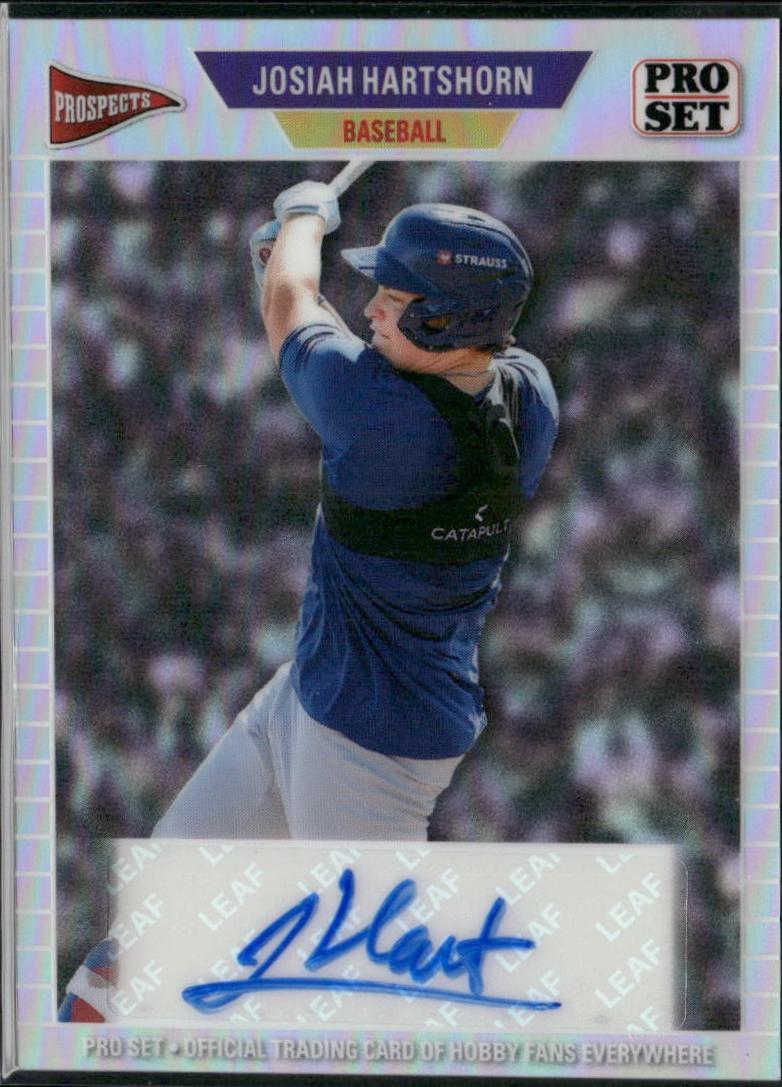 Josiah Hartshorn #89A-JH1 2026 Pro Set Metal 1989 Autograph Baseball