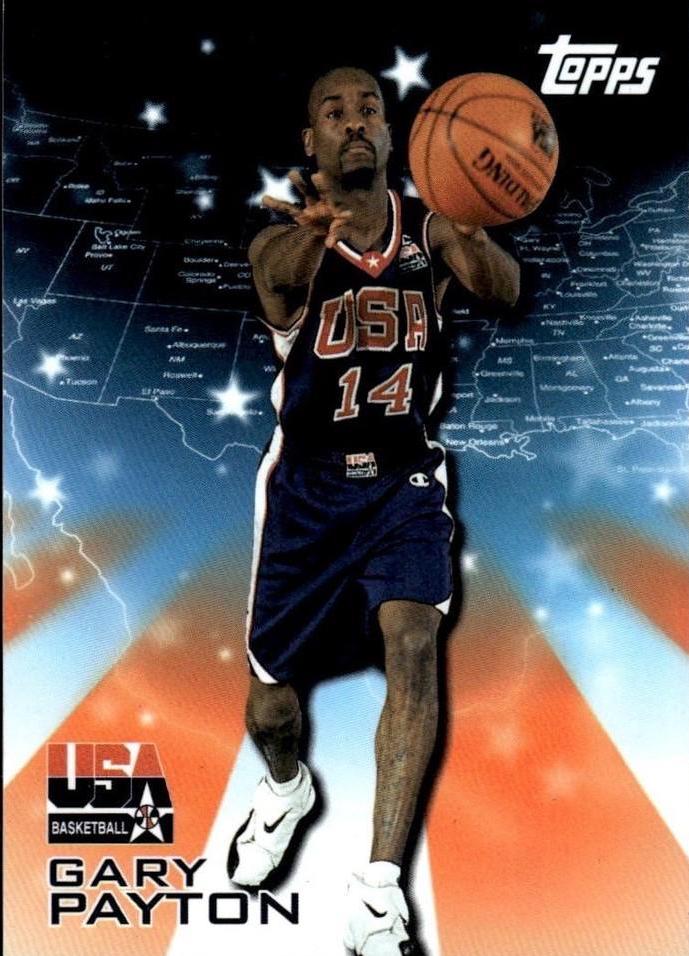 Gary Payton #6 2000 Topps Team USA Basketball