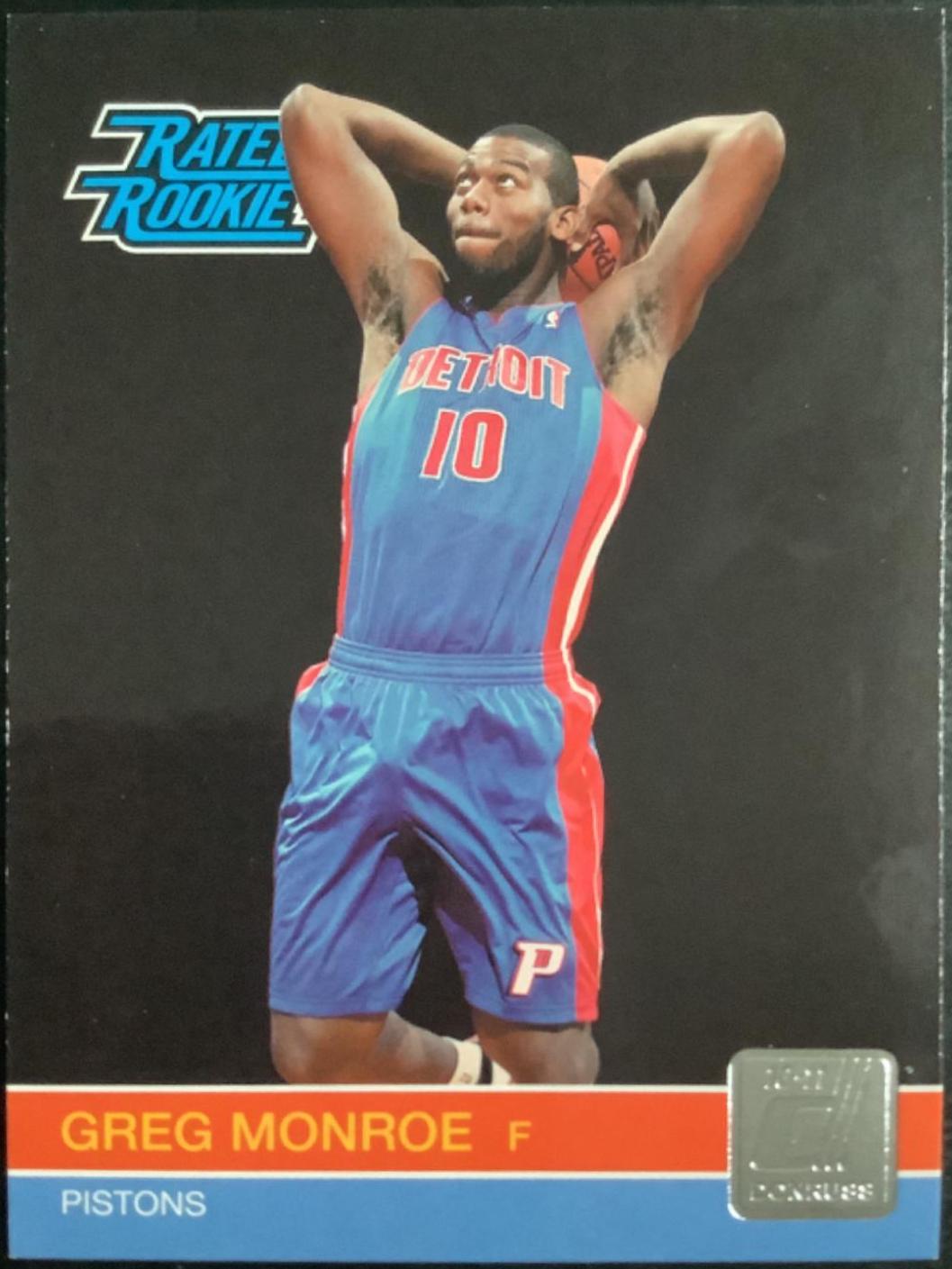 Greg Monroe #234 Basketball Cards 2010 Donruss