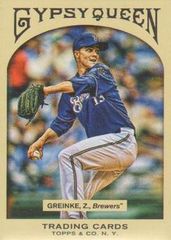 Zack Greinke #11 Baseball Cards 2011 Topps Gypsy Queen
