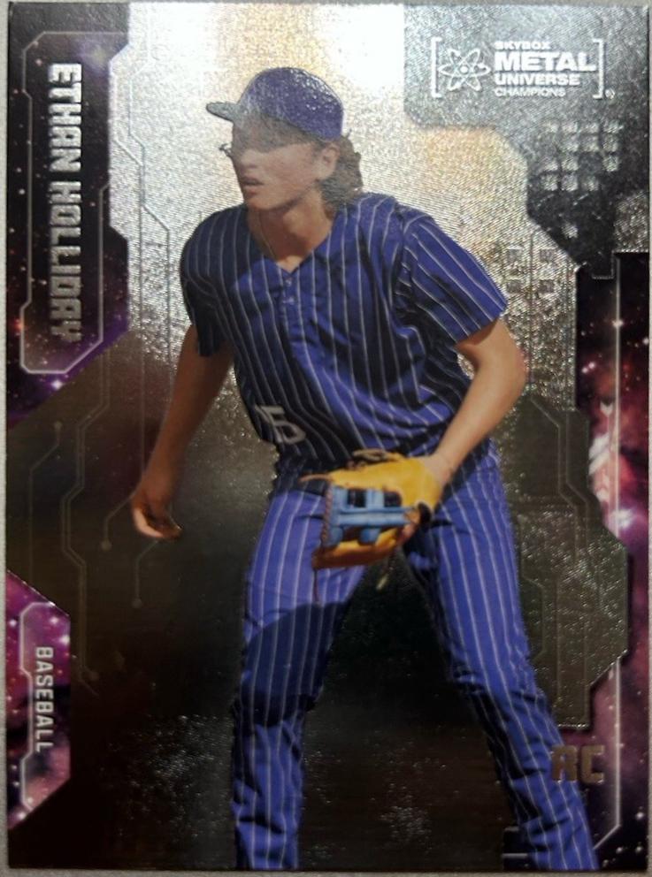 Ethan Holliday #20 Baseball Cards 2024 SkyBox Metal Universe Champions