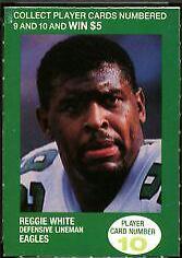 Reggie White #10 1990 British Petroleum Football