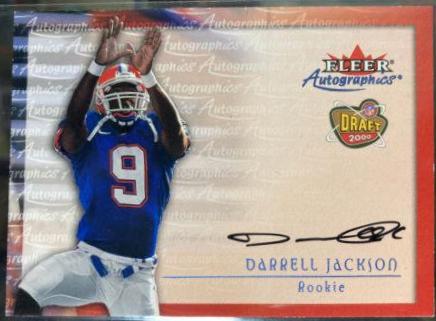 Darrell Jackson Football Cards 2000 Fleer Autographics