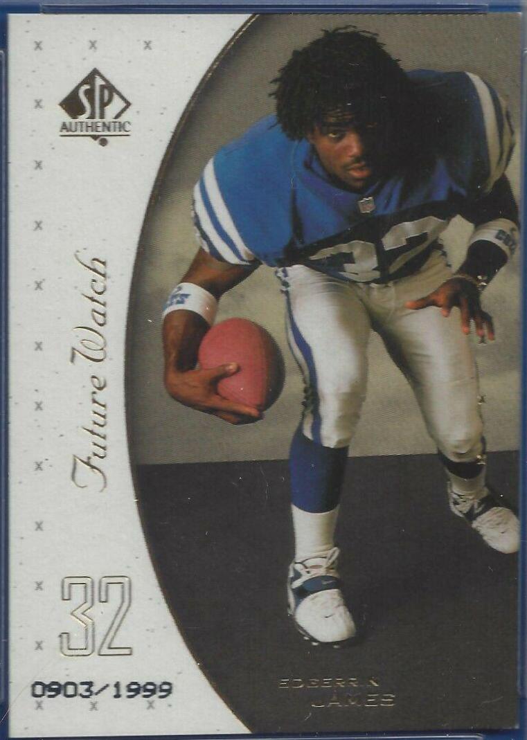 Edgerrin James #94 Football Cards 1999 SP Authentic