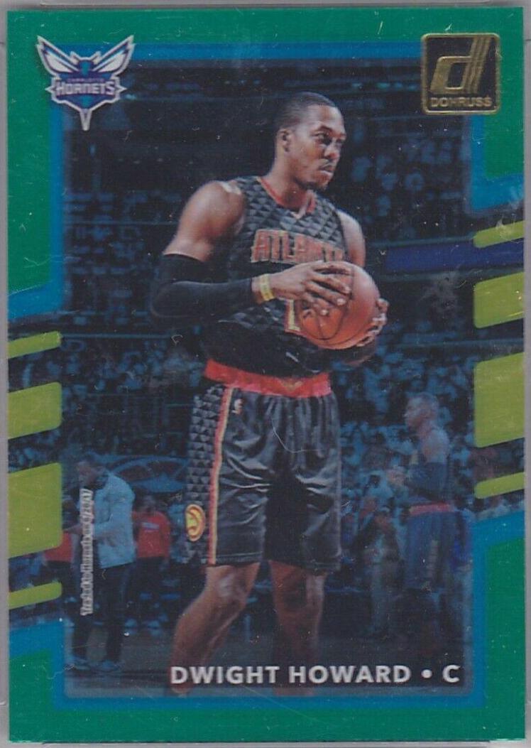 Dwight Howard Holo Green, Yellow Laser #19 Basketball Cards 2017 Panini Donruss