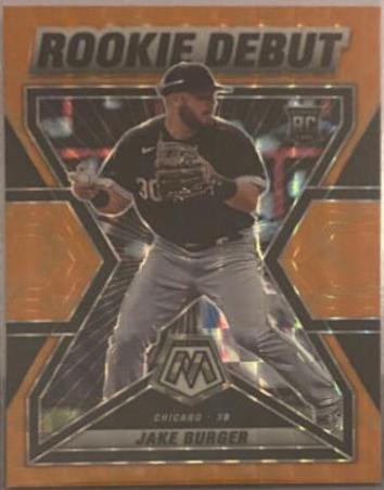 Jake Burger [Reactive Orange] #RD-18 Prices | 2022 Panini Mosaic Rookie ...