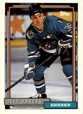 Jeff Odgers #483 Hockey Cards 1992 Topps