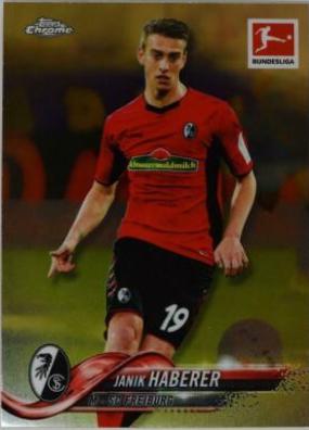 Janik Haberer #3 Soccer Cards 2018 Topps Chrome Bundesliga