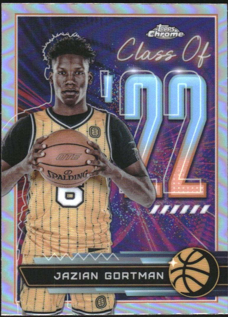 Jazian Gortman #CO-7 Basketball Cards 2022 Topps Chrome Overtime Elite Class of