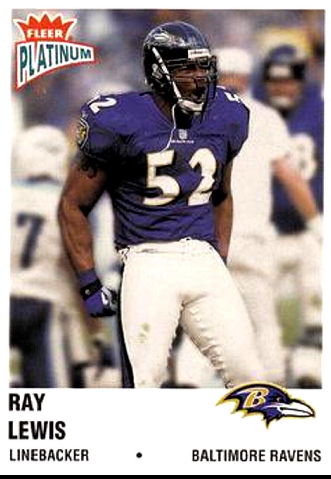 Ray Lewis #4 Football Cards 2003 Fleer Platinum