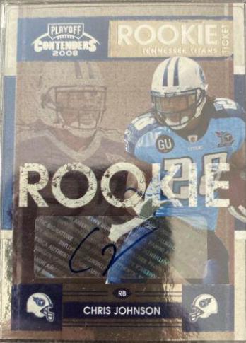 Chris Johnson #115 2008 Playoff Contenders Football