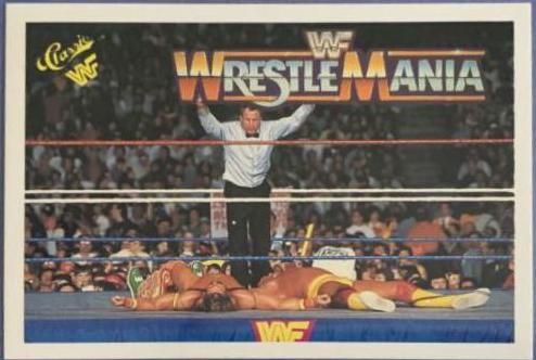 Hulk Hogan, Ultimate Warrior #134 Wrestling Cards 1990 Classic WWF The History of Wrestlemania