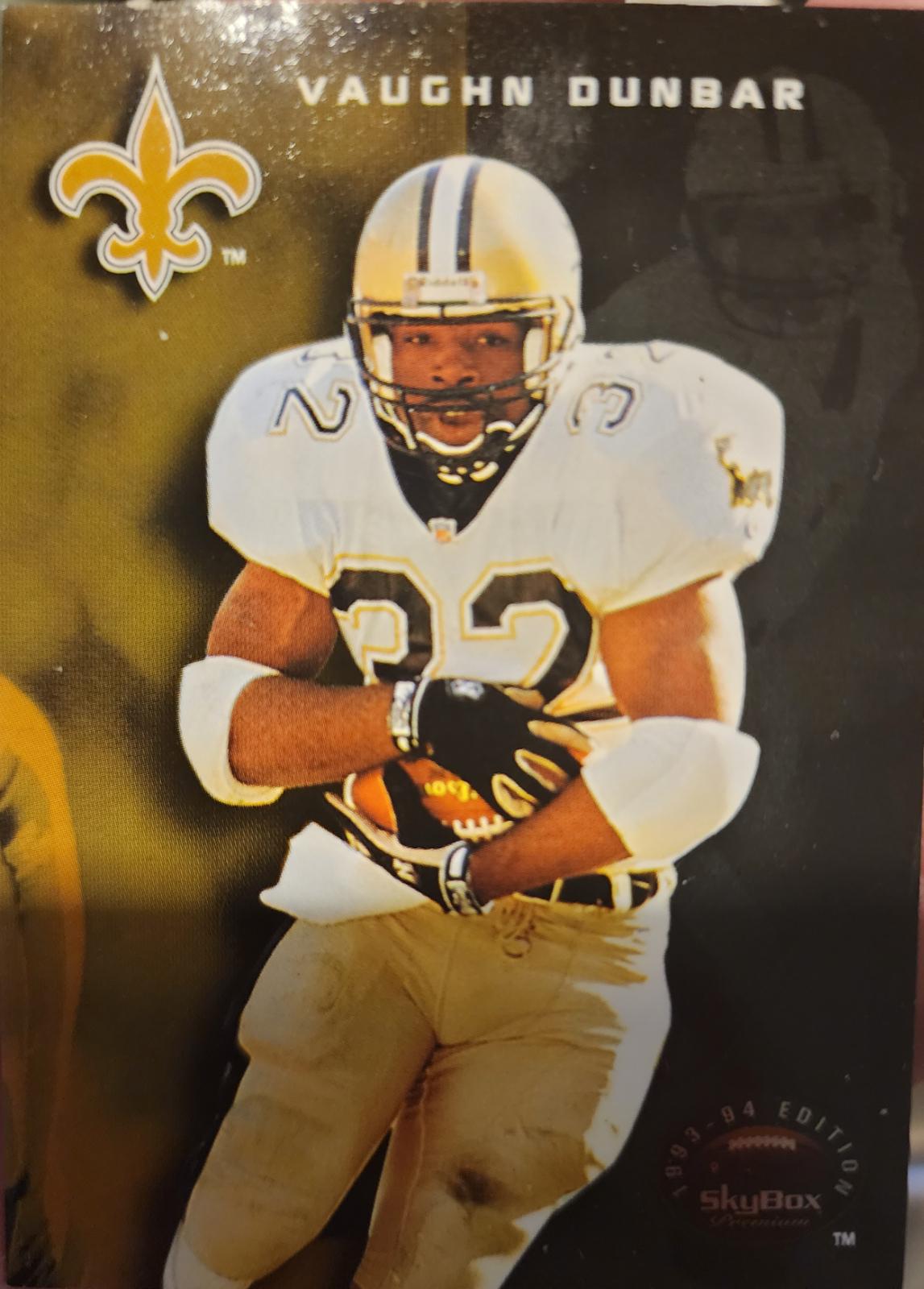 Vaughn Dunbar #28 Football Cards 1993 Skybox Premium