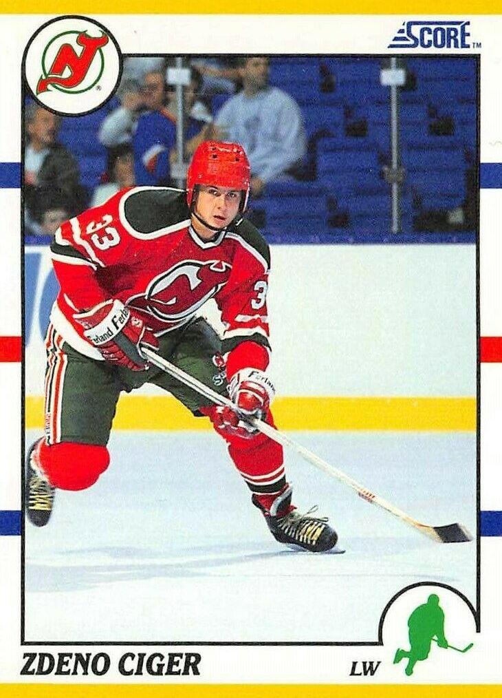 Zdeno Ciger #82T Hockey Cards 1990 Score Rookie Traded