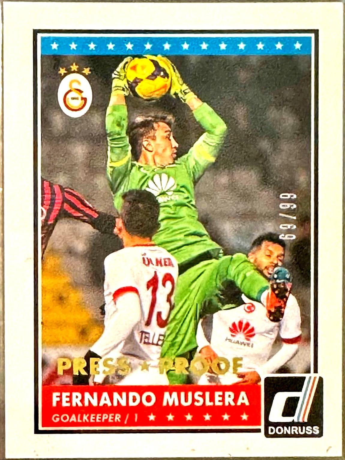 Fernando Muslera #37 Soccer Cards 2015 Panini Donruss